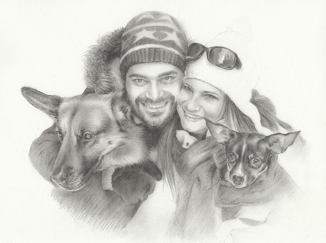Retrato a lápiz