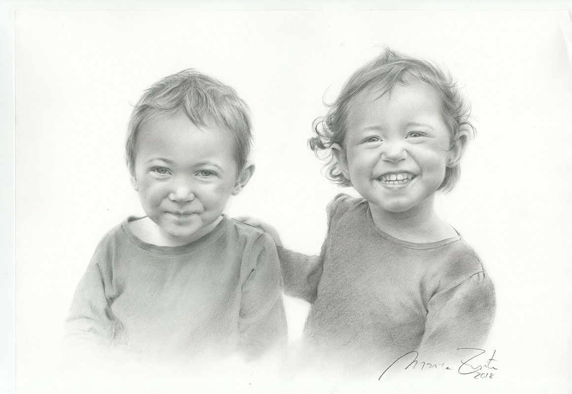 Retrato a lápiz