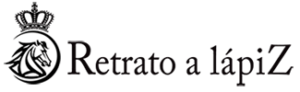 Retrato a lápiz logo