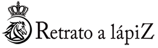 Retrato a lápiz logo